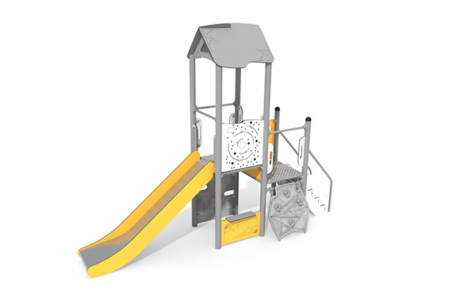 3D rendering af Spielturm - Active doppelter Turm Disk