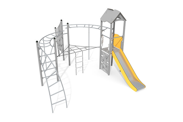 3D rendering af Spielturm - Active einzelner Turm Kletteranlage