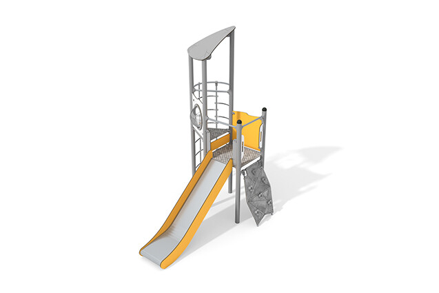 3D rendering af Spielturm - Active einzelner Turm Seiltunnel