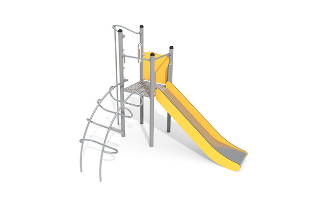 3D rendering af Spielturm - Active einzelner Turm Feuerwehrstange