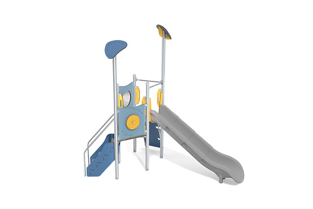 3D rendering af Spielturm - Aquarius INOX einzelner Turm Plattform