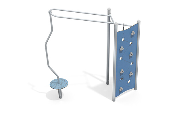 3D rendering af Kletteranlage - Aquarius INOX Karussell