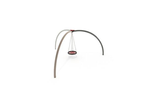3D rendering af Schaukel - Multischaukel Stahl