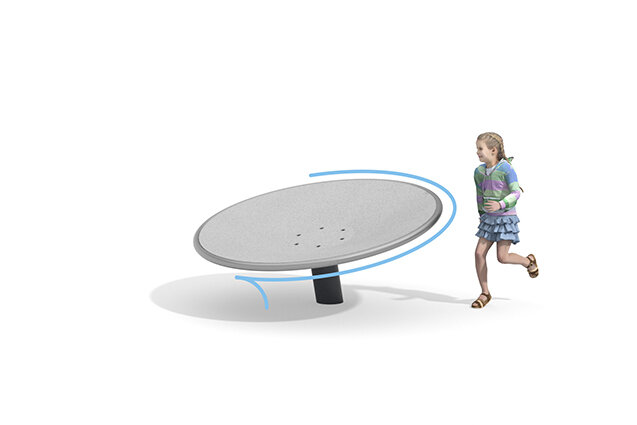 3D rendering af Karussell - Disc klein