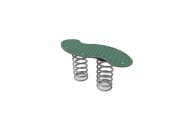 3D rendering af Wippe - Sprungturm grün l 103 cm