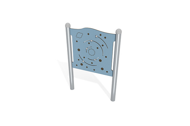 3D rendering af Aktivitätstafel - Sternenhimmel blau