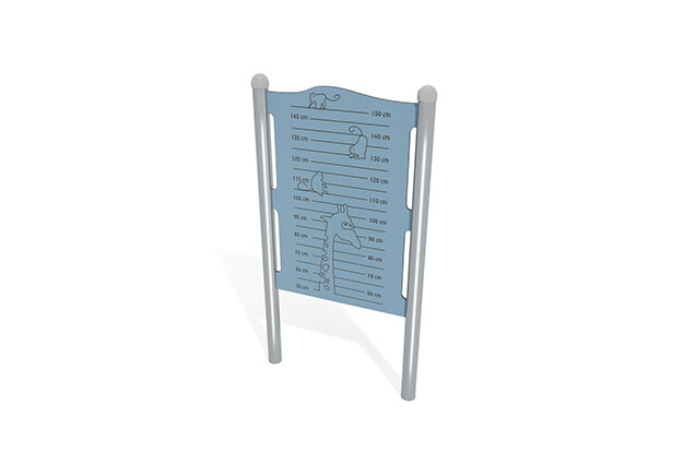 3D rendering af Aktivitätstafel - Höhenmesser blau