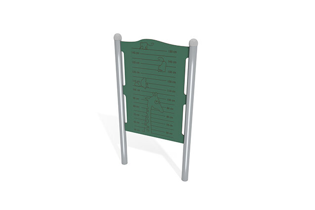3D rendering af Aktivitätstafel - Höhenmesser grün