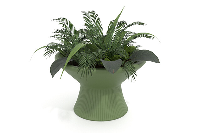 3D rendering af Außenmöbel - Outi Pflanzkübel