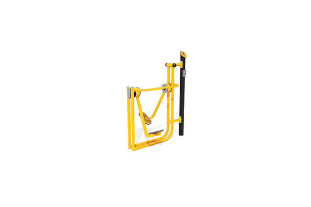 3D rendering af Fitness - Outdoor Air Walker gelb