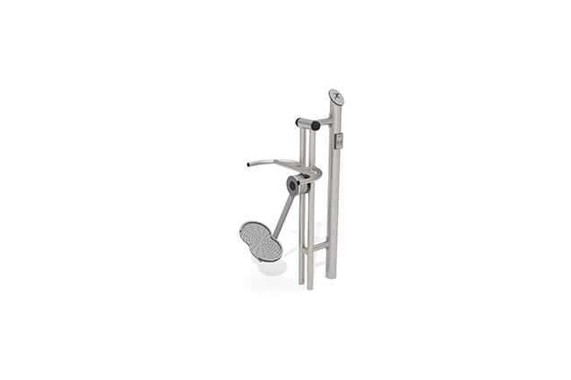 3D rendering af Fitness - Outdoor Inox Air Skier grau