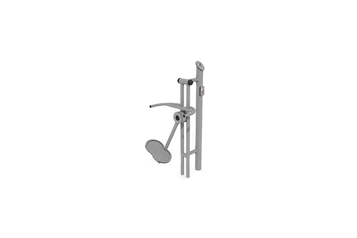 3D rendering af Fitness - Outdoor Air Skier grau