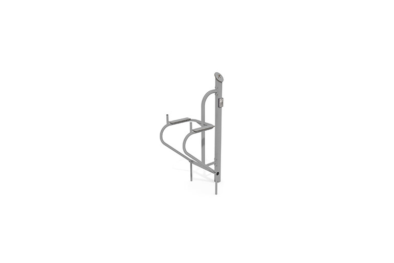 3D rendering af Fitness - Outdoor Leg Raiser grau