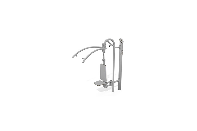 3D rendering af Fitness - Outdoor Lat Pulldown grau