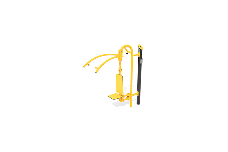 3D rendering af Fitness - Outdoor Lat Pulldown gelb