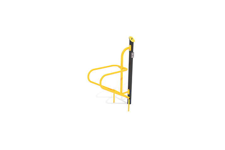3D rendering af Fitness - Outdoor Dip-Station gelb