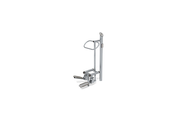 3D rendering af Fitness - Outdoor Inox Stepper grau