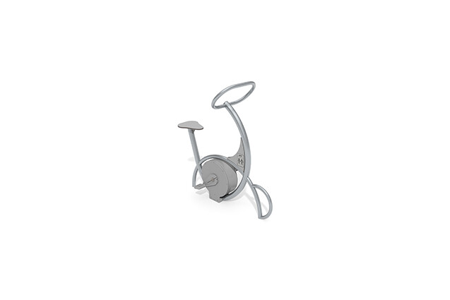 3D rendering af Fitness - Outdoor Inox Heimtrainer grau