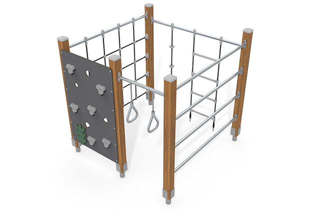 3D rendering af Kletteranlage - ECO viereckig