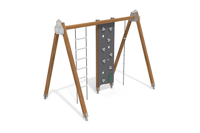 3D rendering af Kletteranlage - ECO Klettergerüst