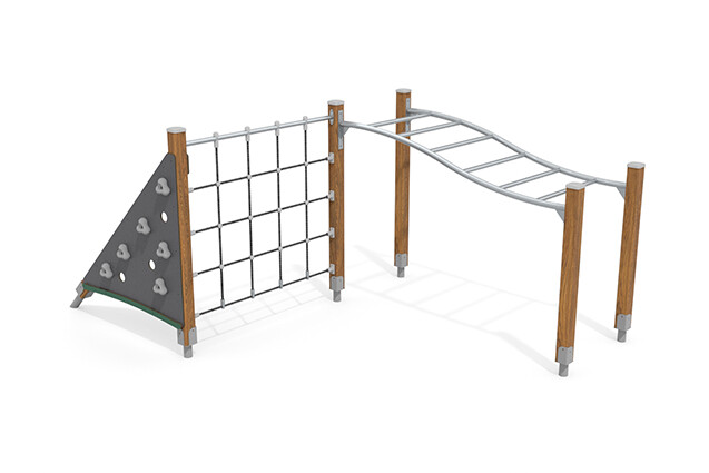 3D rendering af Kletteranlage - ECO Kletterbahn S