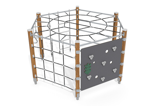 3D rendering af Kletteranlage - ECO sechseckig