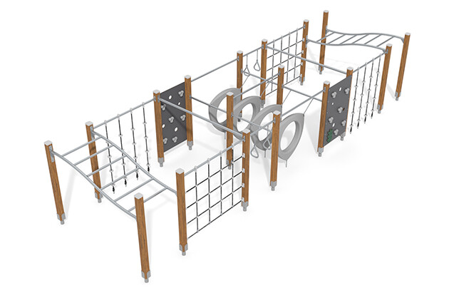 3D rendering af Kletteranlage - ECO Kletterbahn L