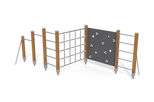 3D rendering af Kletteranlage - ECO Kletterbahn M