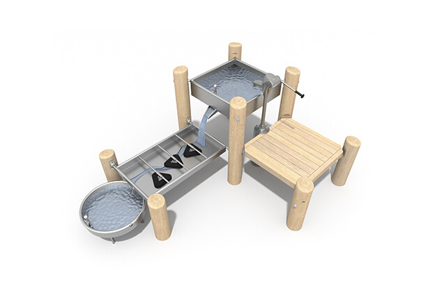 3D rendering af Wasserspiel - Robinia-Wasserspielsystem S