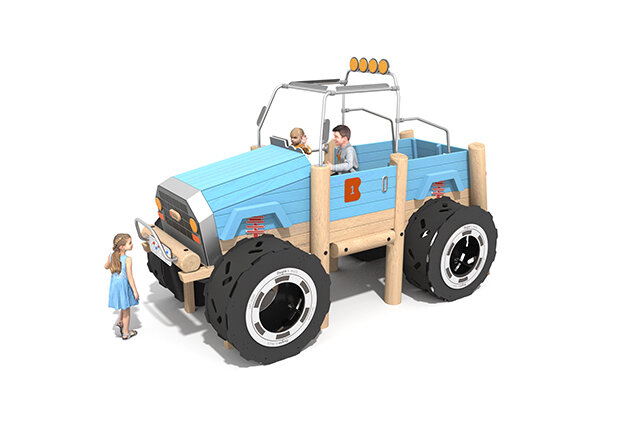 3D rendering af Monstertruck aus Robinie