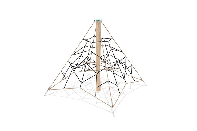 3D rendering af Kletternetz - Robinia Scandic Pyramide 2,3 m