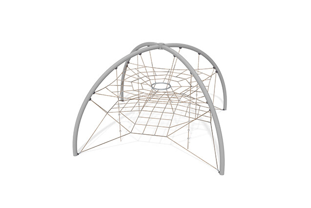 3D rendering af Kletternetz - Acrobat Kuppel 1 grau/beige