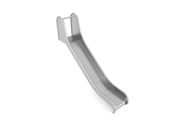 3D rendering af Rutsche - Hang h 1,2 m und b 0,50 m