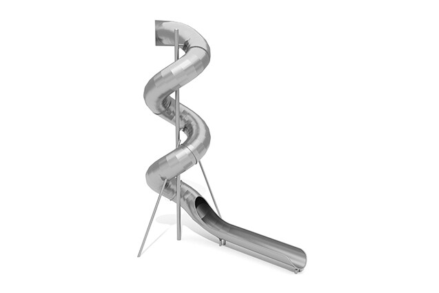 3D rendering af Rutsche - Spirale H 6,5 m