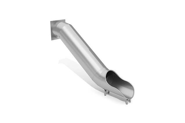 3D rendering af Rutsche - Tunnel H 1,8 m