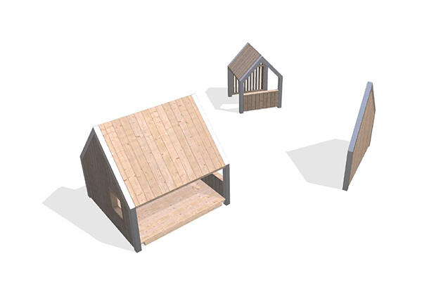 3D rendering af Spielhaus - Arthur Paket 1