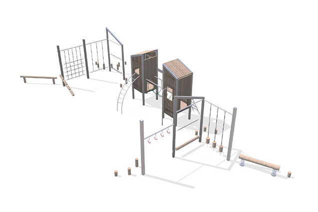 3D rendering af Spielturm - Arthur Paket 3