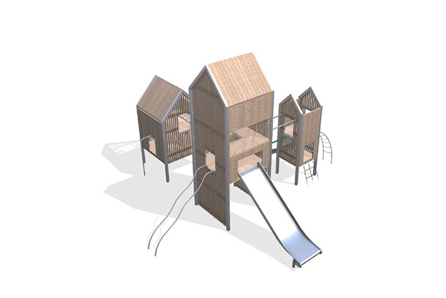 3D rendering af Spielturm - Arthur Paket 5