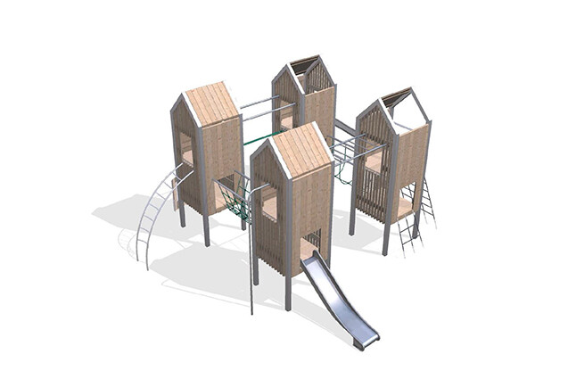3D rendering af Spielturm - Arthur Paket 10