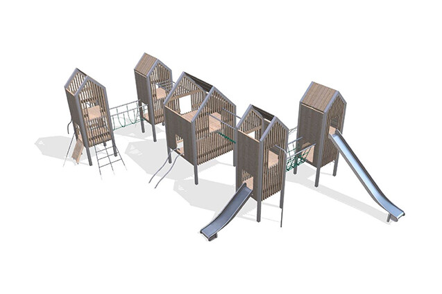 3D rendering af Spielturm - Arthur Paket 11