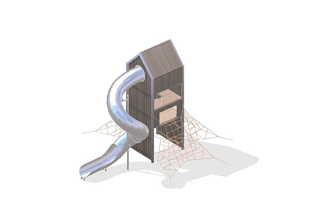 3D rendering af Spielturm - Arthur Paket 12