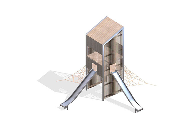 3D rendering af Spielturm - Arthur Paket 13