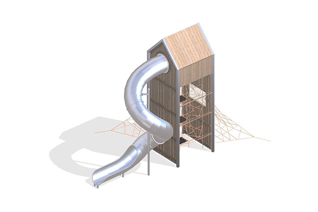 3D rendering af Spielturm - Arthur Paket 16