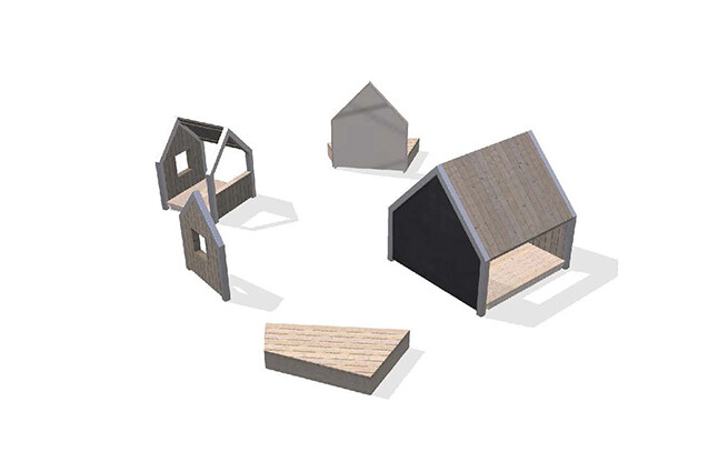 3D rendering af Spielhaus - Arthur Paket 23