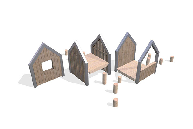 3D rendering af Spielhaus - Arthur Paket 26