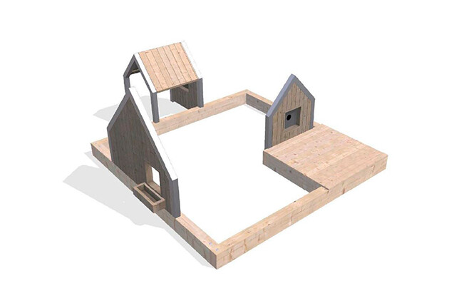 3D rendering af Spielhaus - Arthur Paket 29