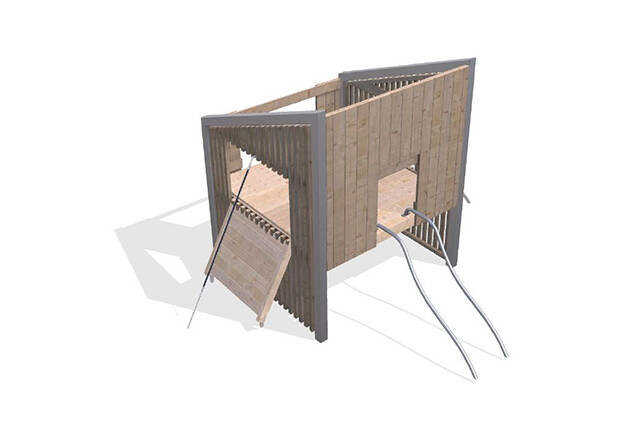 3D rendering af Spielturm - Arthur Packet 30