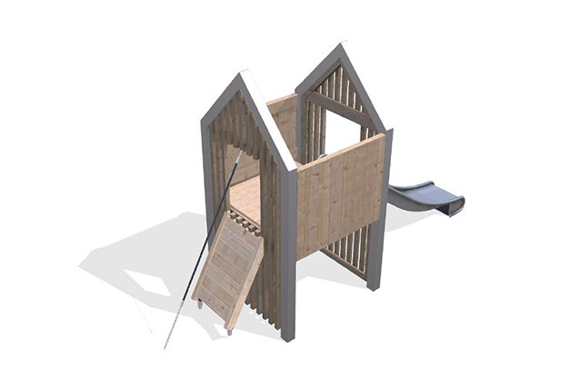 3D rendering af Spielturm - Arthur Paket 32