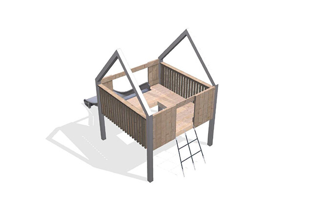3D rendering af Spielturm - Arthur Paket 33