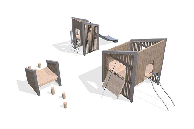 3D rendering af Spielturm - Arthur Paket 41